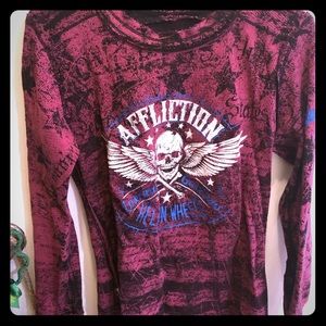 Affliction 2 shirts in one!
